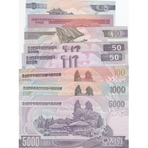 North Korea,  Total 8 banknotes