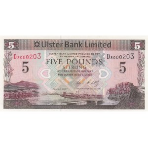 Northern Ireland, 5 Pounds, 2007, UNC, p340a