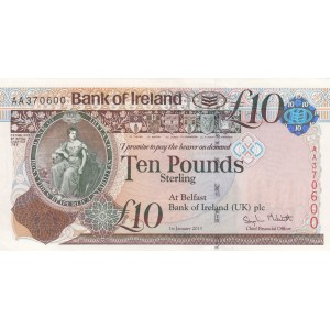 Northern Ireland, 10 Pounds, 2013, UNC, p87