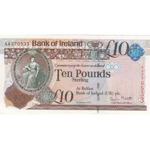 Northen Ireland, 10 Pounds, 2013, UNC (-), p87a