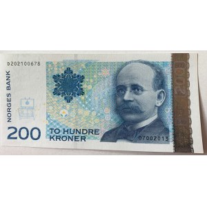 Norway, 200 Kroner, 2013, UNC, p50f