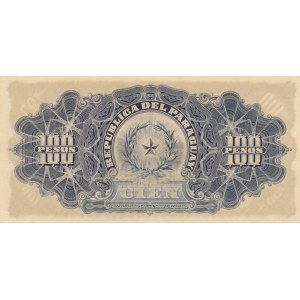 Paraguay, 100 Pesos, 1907, UNC, p159