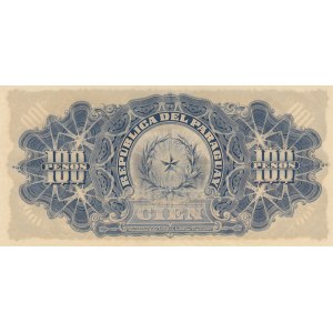 Paraguay, 100 Pesos, 1907, UNC, p159