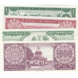 Paraguay,  Total 4 banknotes