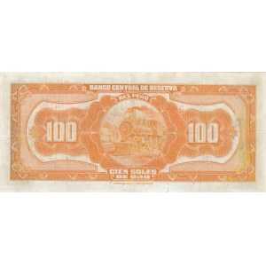 Peru, 100 Soles, 1950, VF, p29Aa