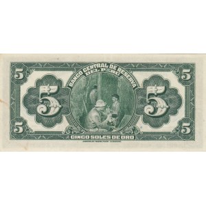 Peru, 5 Soles, 1941, XF, p66A