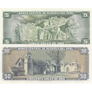 Peru,  UNC,  Total 2 banknotes
