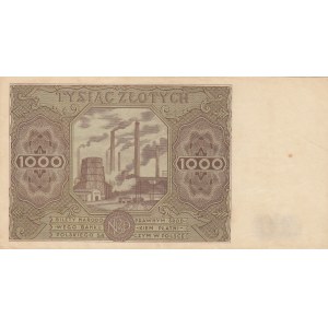 Poland, 1.000 Zlotych, 1947, XF, p133