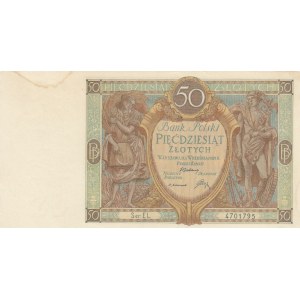 Poland, 50 Zlotych, 1929, AUNC, p71