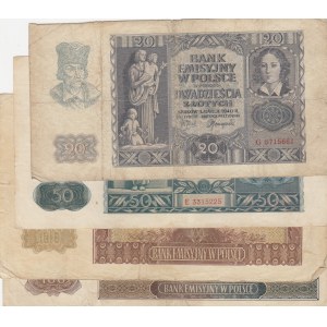 Poland,  Total 4 banknotes