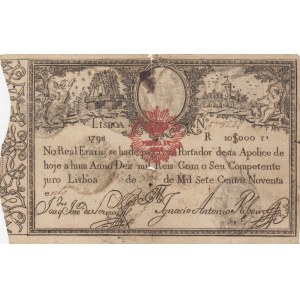 Portugal , 10.000 Reis, 1798, POOR, p5