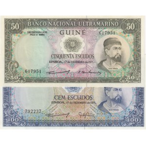 Portuguese Guinea,  UNC,  Total 2 banknotes