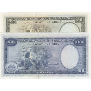 Portuguese Guinea,  UNC,  Total 2 banknotes