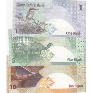 Qatar,  Total 3 banknotes