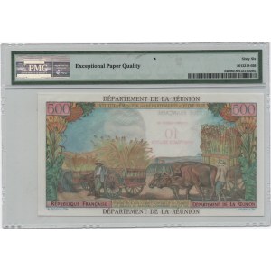 Reunion, 50 Nouveaux Francs or 500 Francs, 1971, UNC, p54b