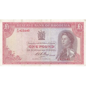 Rhodesia, 1 Pound, 1968, VF, p28d