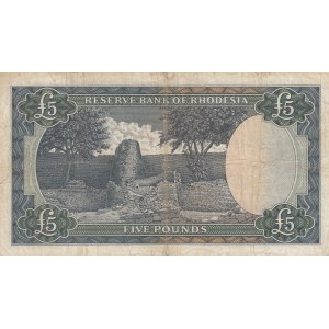 Rhodesia, 5 Pounds, 1966, VF, p29a