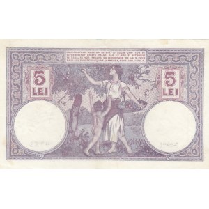 Romanya, 5 Lei, 1920, XF, p19a