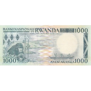 Rwanda, 1.000 Francs, 1988, UNC, p21