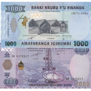 Rwanda,  Total 2 banknotes