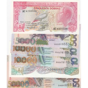 Saint Thomas And Prince,  UNC,  Total 6 banknotes