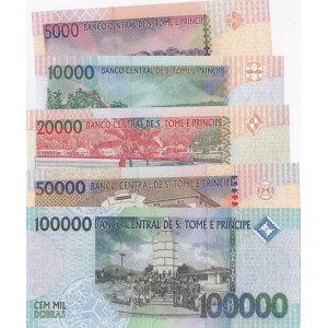 Saint Thomas And Prince,  UNC,  Total 5 banknotes