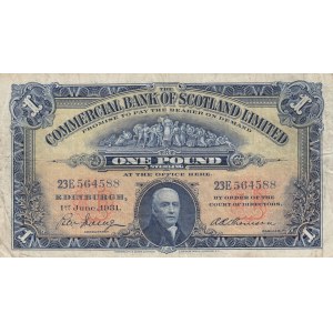 Scotland, 1 Pound, 1931, VF, pS331a