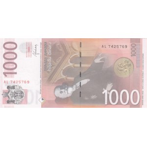Serbia, 1.000 Dinara, 2014, UNC, p60