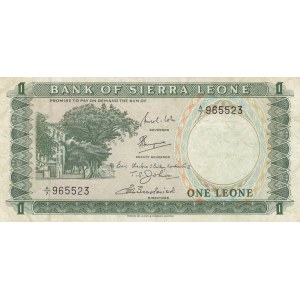 Sierra Leone, 1 Leone, 1964/1970, XF, p1b