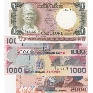 Sierra Leone,  Total 5 banknotes