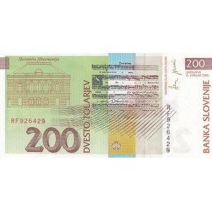Slovenia, 200 Tlarjev, 2001, UNC, p15c