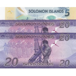 Solomon Islands,  Total 3 banknotes