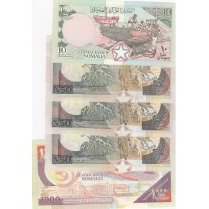 Somalia,  Total 5 banknotes