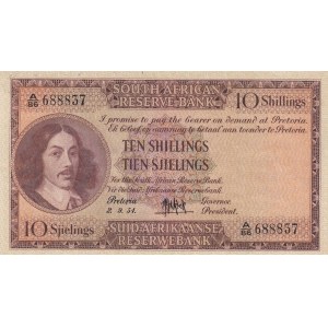 South Africa, 10 Shillings, 1954, XF, p90c