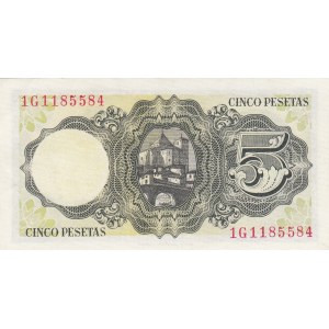 Spain, 5 Pesetas, 1951, UNC (-), p140