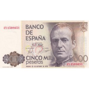Spain, 5.000 Pesetas, 1979, UNC, p160