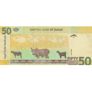 Sudan, 50 Pounds, 2006, AUNC, p69a