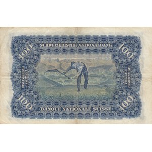 Switzerland, 100 Franken, 1946, VF, p35t