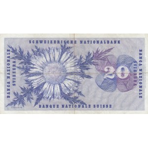 Switzerland, 20 Franken, 1974, VF, p46v