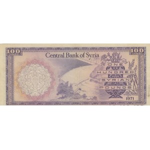 Syria , 100 Pounds, 1971, XF, p98c