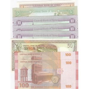 Syria,  Different 8 banknotes