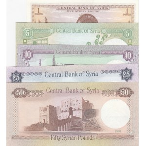 Syria,  Total 5 banknotes