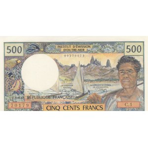 Tahiti, 500 Francs, 1970, UNC (-), p25a