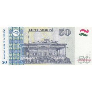 Tajikistan, 50 Somoni, 1999, UNC, p18a