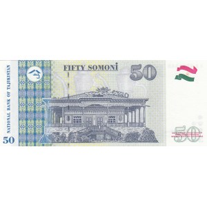Tajikistan, 50 Somoni, 2017, UNC, p26b
