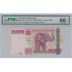 Tanzania, 10.000 Shilingi, 2003, UNC, p39
