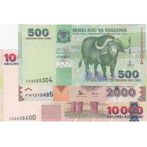 Tanzania,  Total 3 banknotes