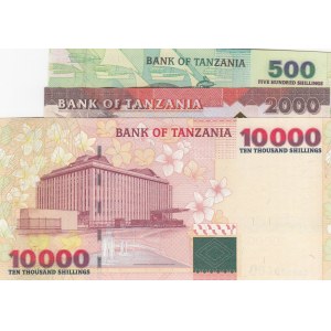 Tanzania,  Total 3 banknotes