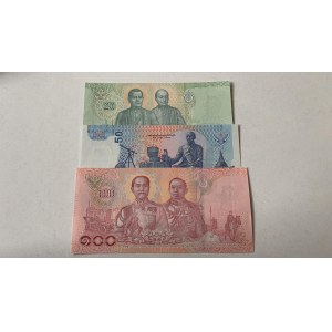 Thailand,  Total 3 banknotes