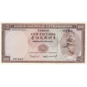 Timor, 100 Escudos, 1963, UNC (-), p28a